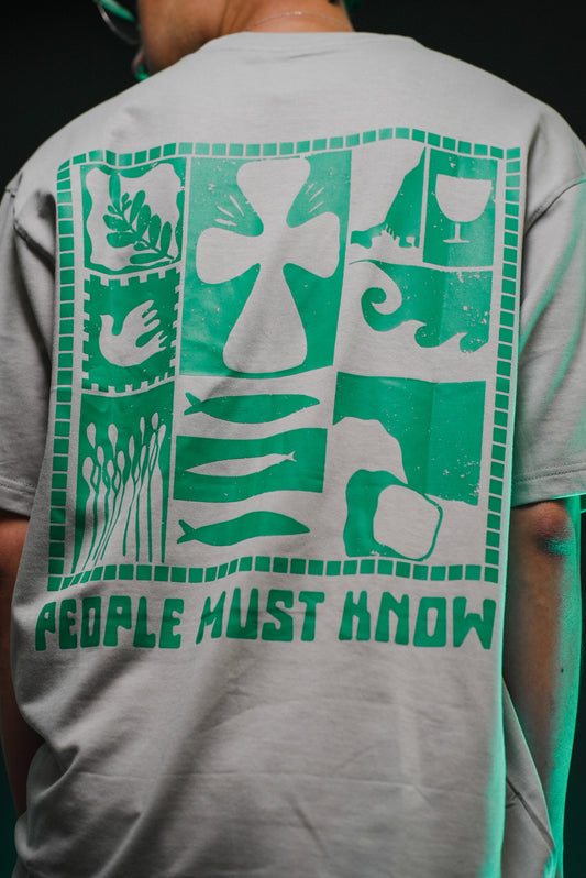 People Must Know Oversized Shirt (Grey)